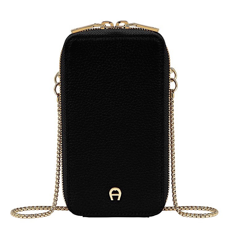 Smartphone Pouch With Chain ブラック Aigner