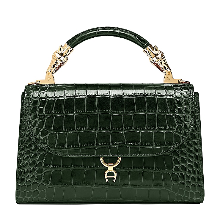 Donna Handbag Croco S deep green - AIGNER