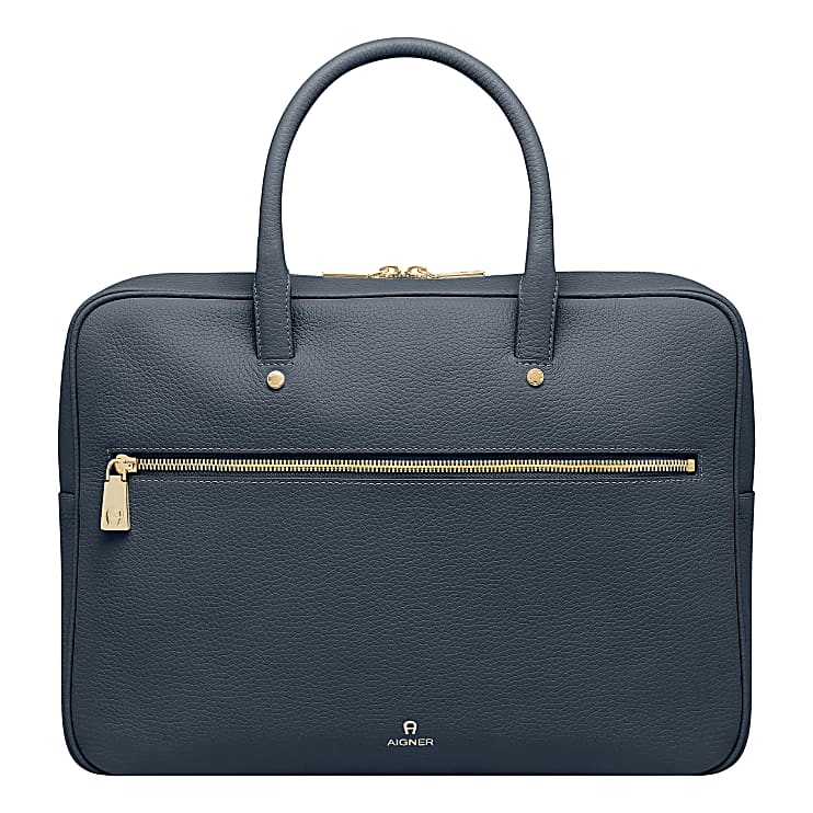 Aigner Unisex Ivy Business Tasche M, Geprägt in Blau OG