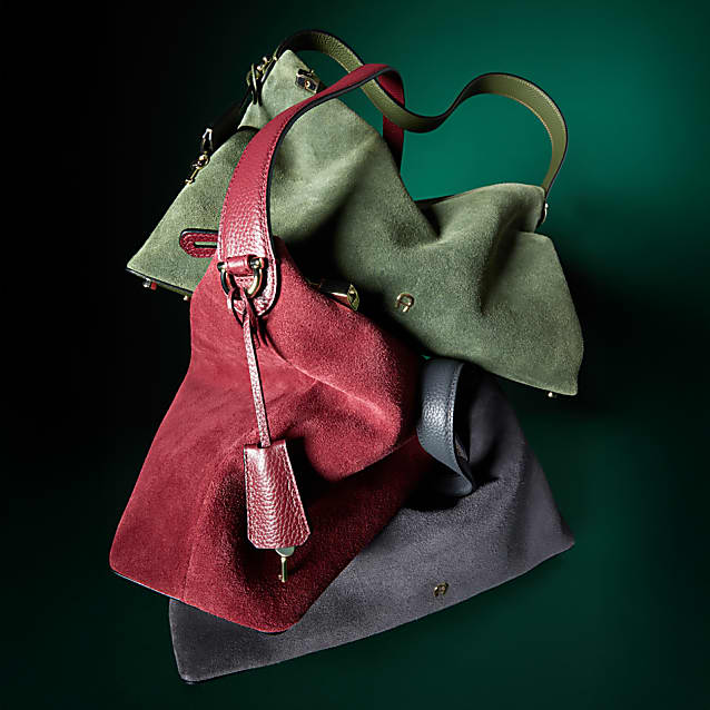 Delia Suede hobo bag S