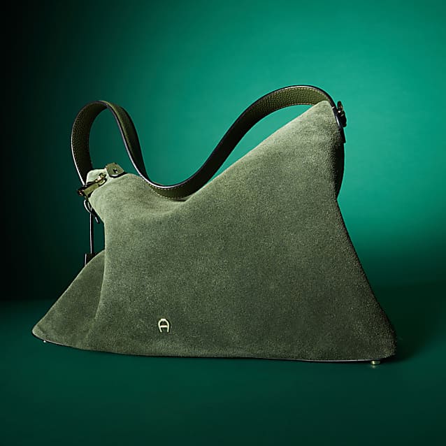 Delia Suede hobo bag L