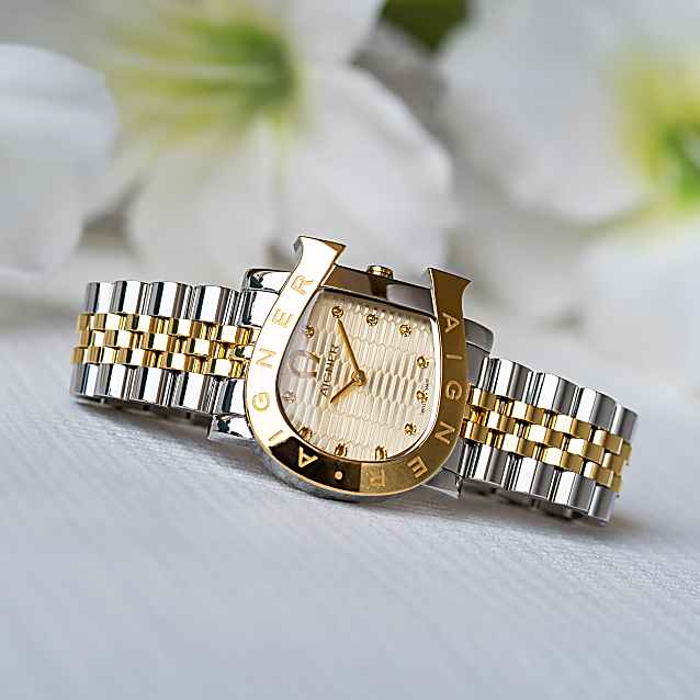 Damenuhr Massa Due Silber Gold Multicolour Uhren Damen Aigner