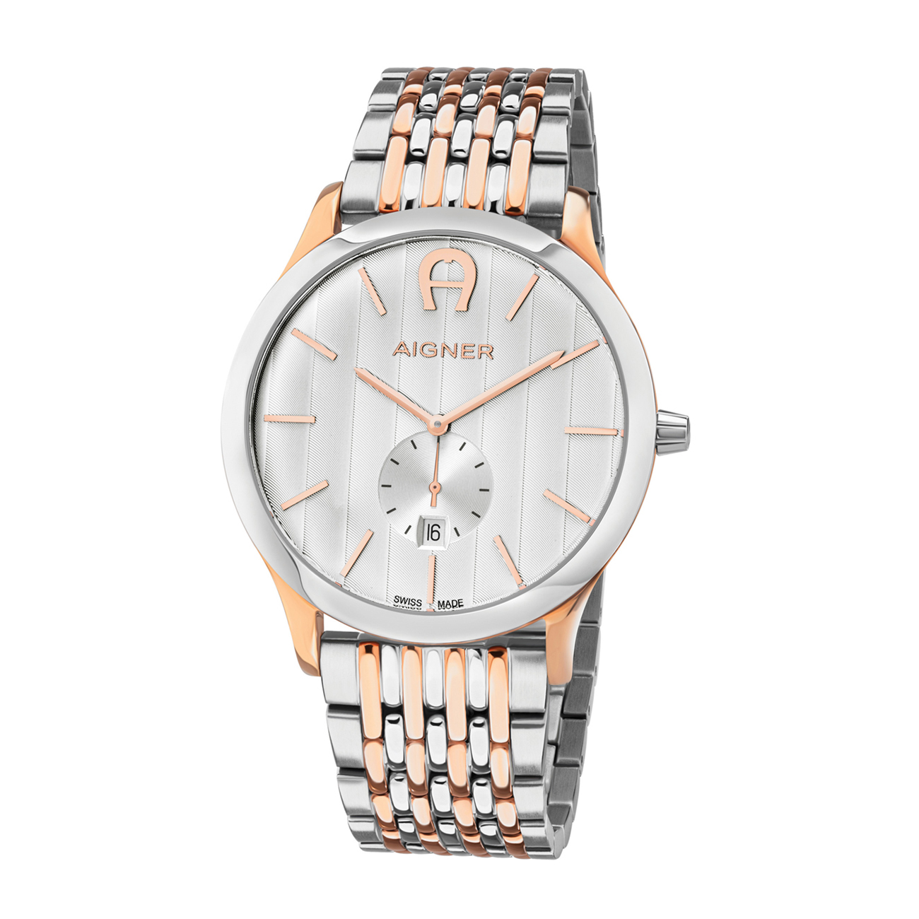 Aigner Herrenuhr Trevisio Rosègold-Silber multicolour male OG
