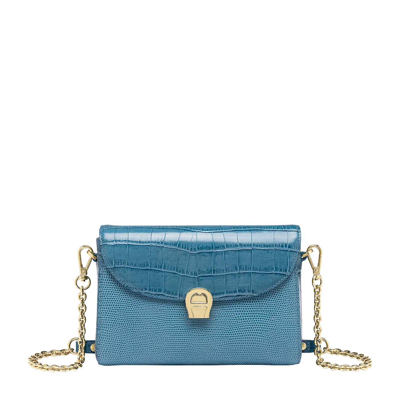 Leather Bag Aigner Crossbody Bag Blau Genoveva Aigner