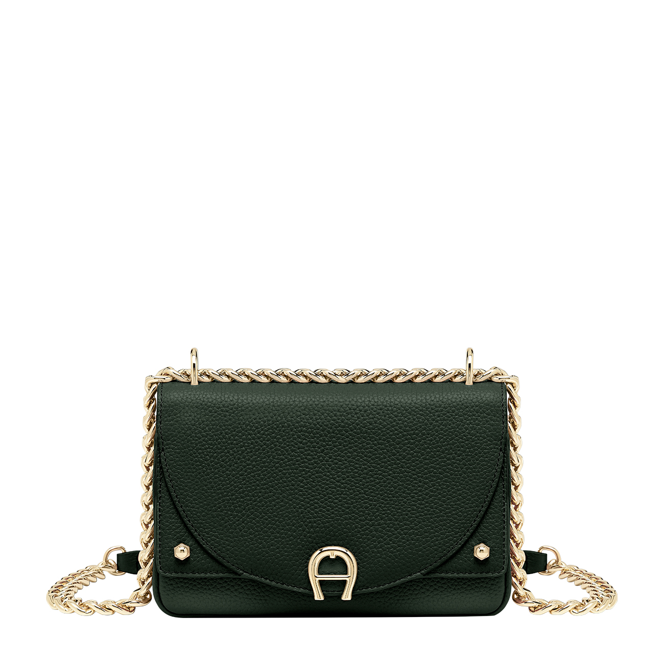 [AIGNER] DIADORA SPARKLE MINI BAG ★アイグナー Diadora Sparkle Mini Bag XS cognac brown - Bags - Women - Aigner