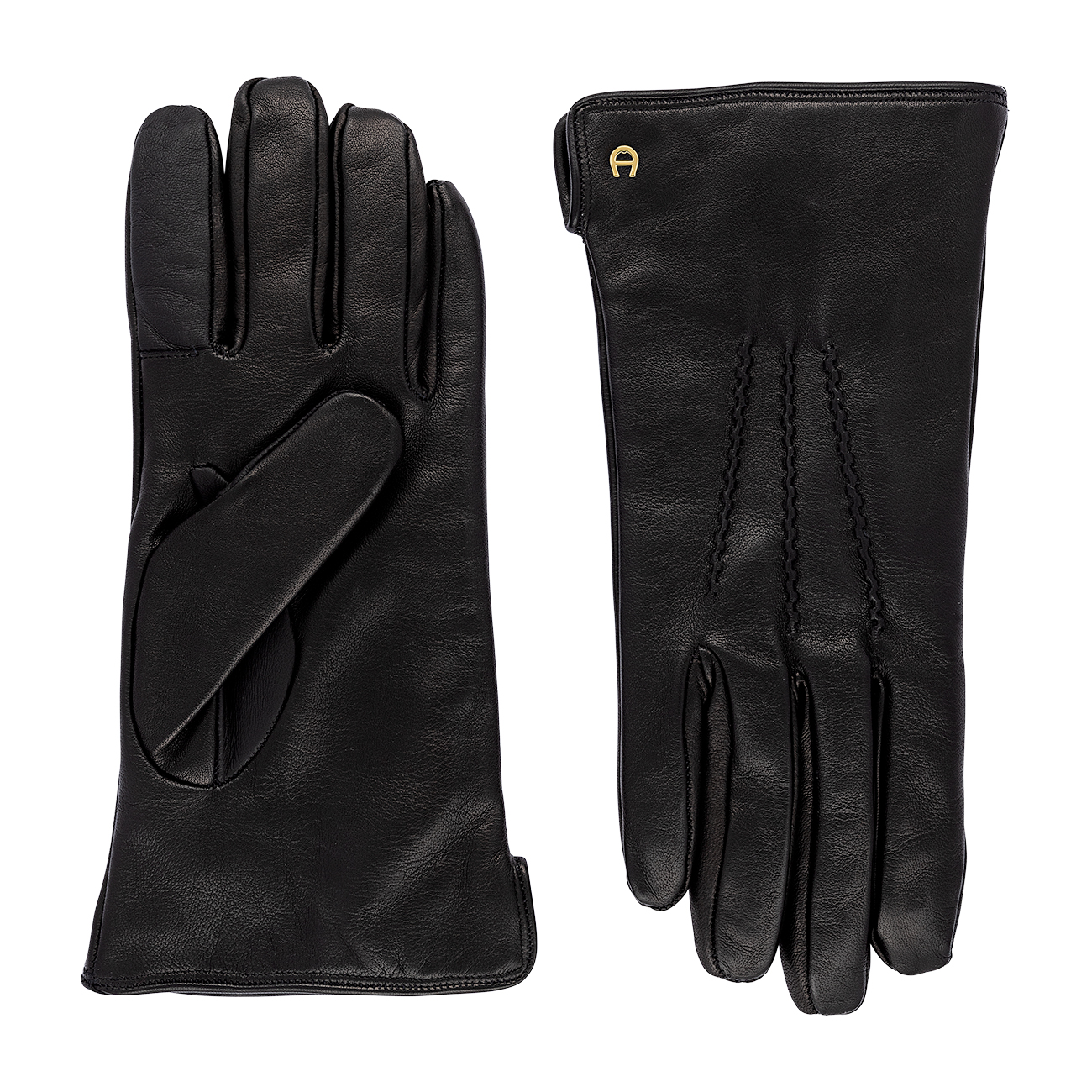 Herren Lederhandschuhe Schwarz Black Handschuhe AIGNER Club - - - Herren