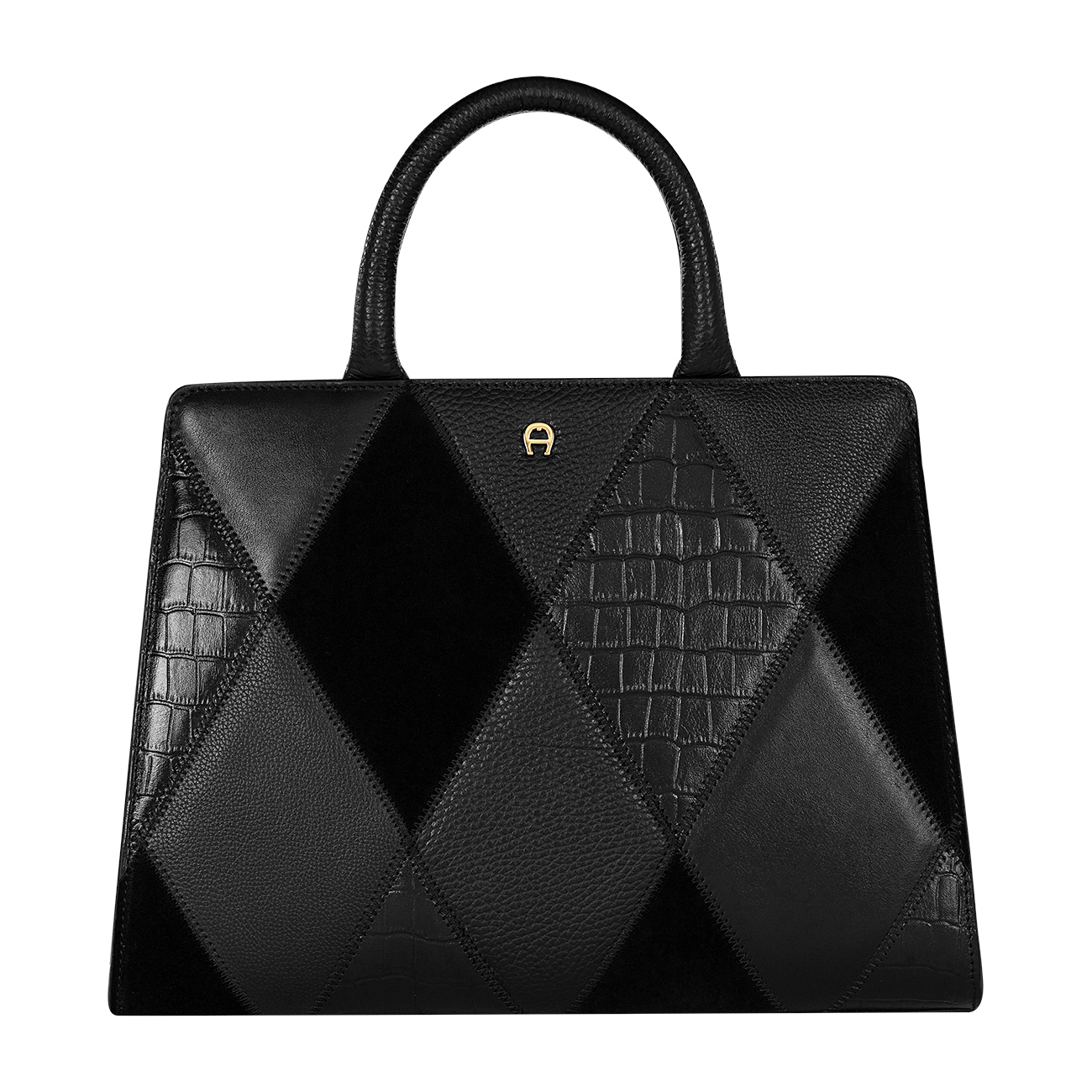Cybill Handbag Patchwork M black - Bags - Women - Aigner