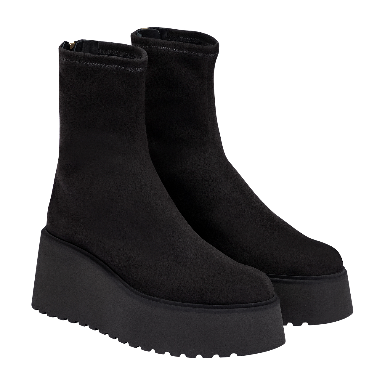 Stella Plateau Bootie Suede black Shoes Women Aigner