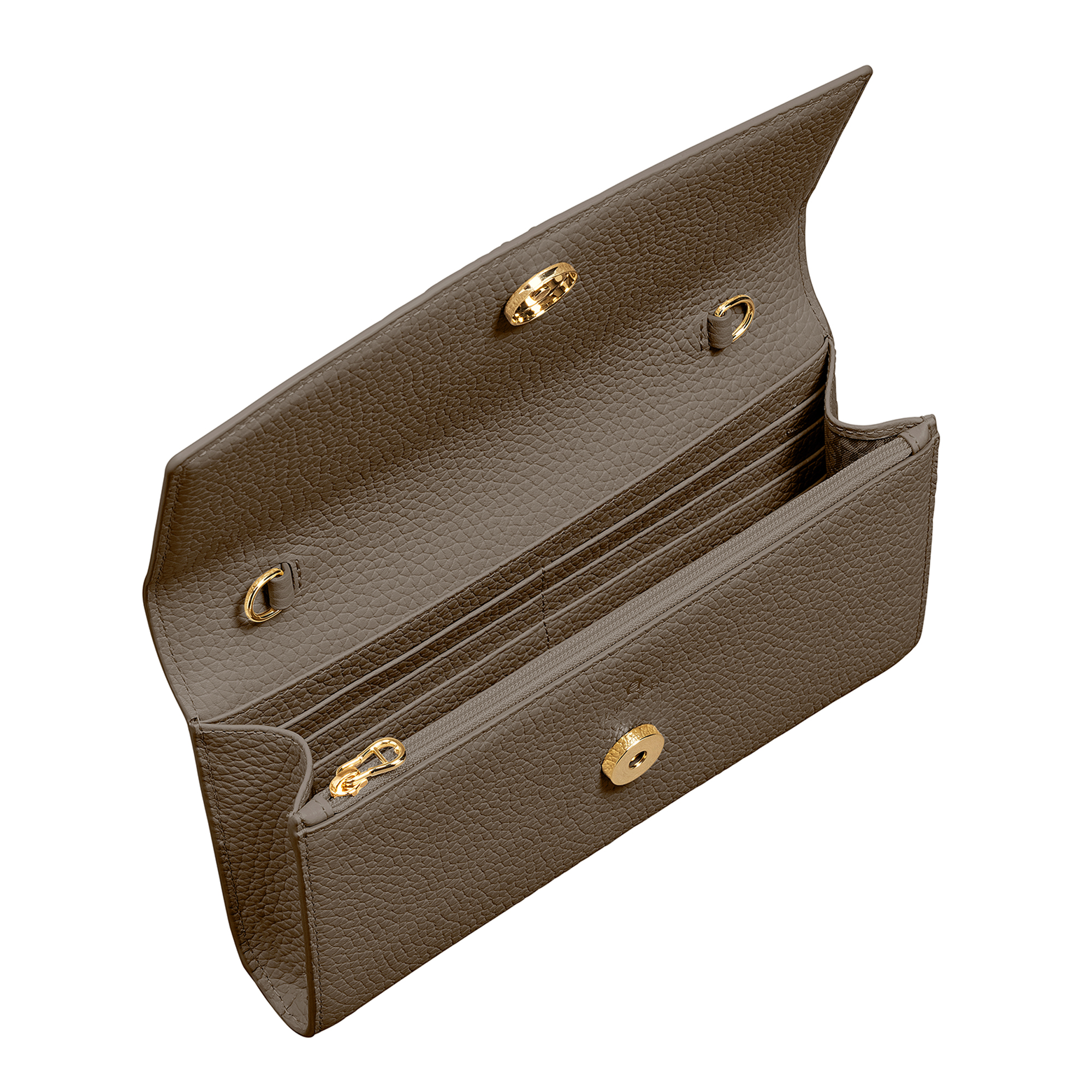 Wallet with Strap coal brown Leather Accessories Special