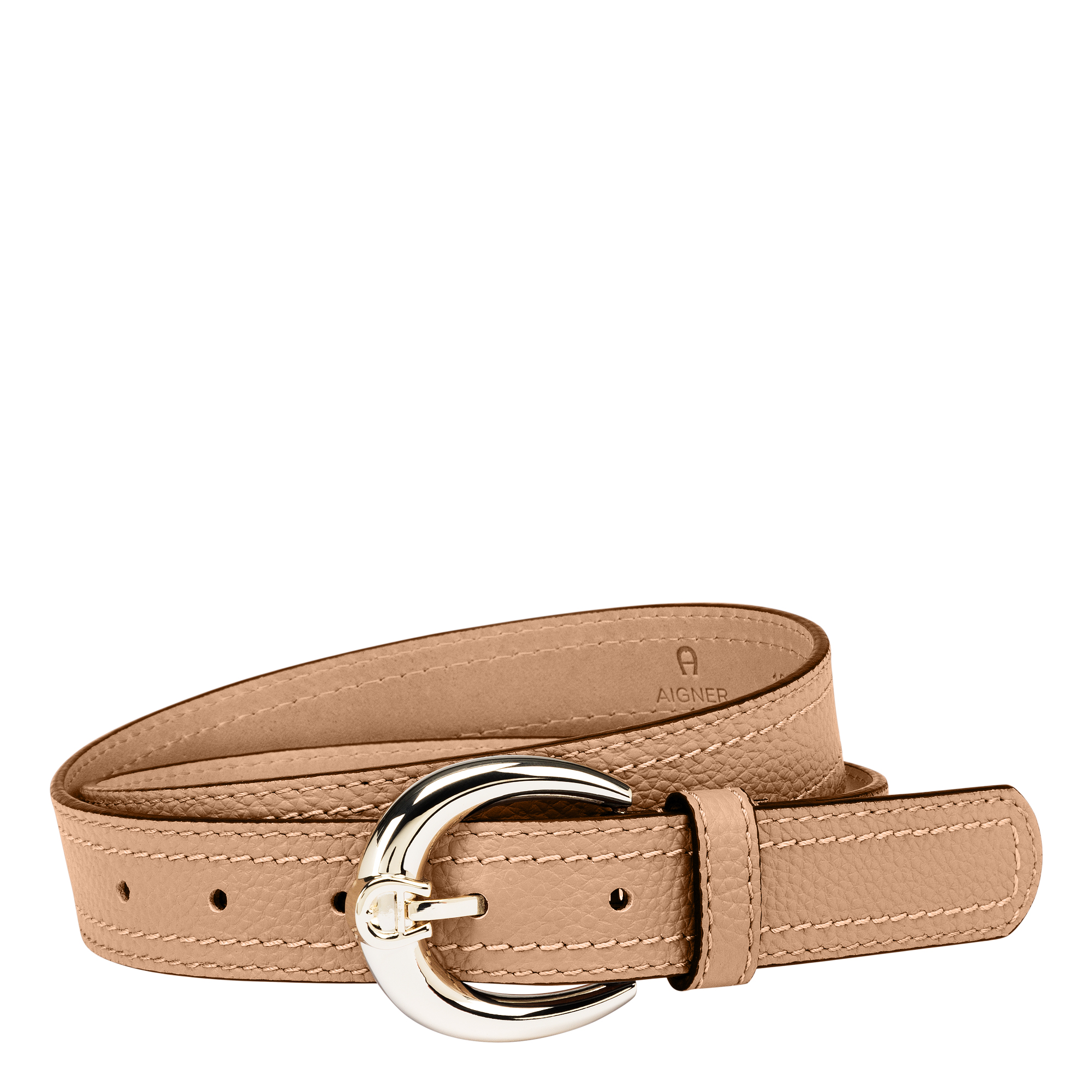 Leather Belt with Gold Buckle, Adjustable for Jeans and Dresses Women main image 3