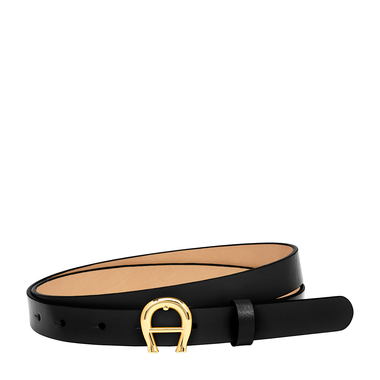 Logo Belt 2 cm black - Belts - Women - Aigner
