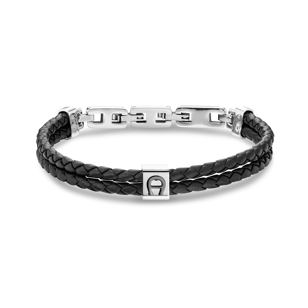 Leather bracelet with A logo