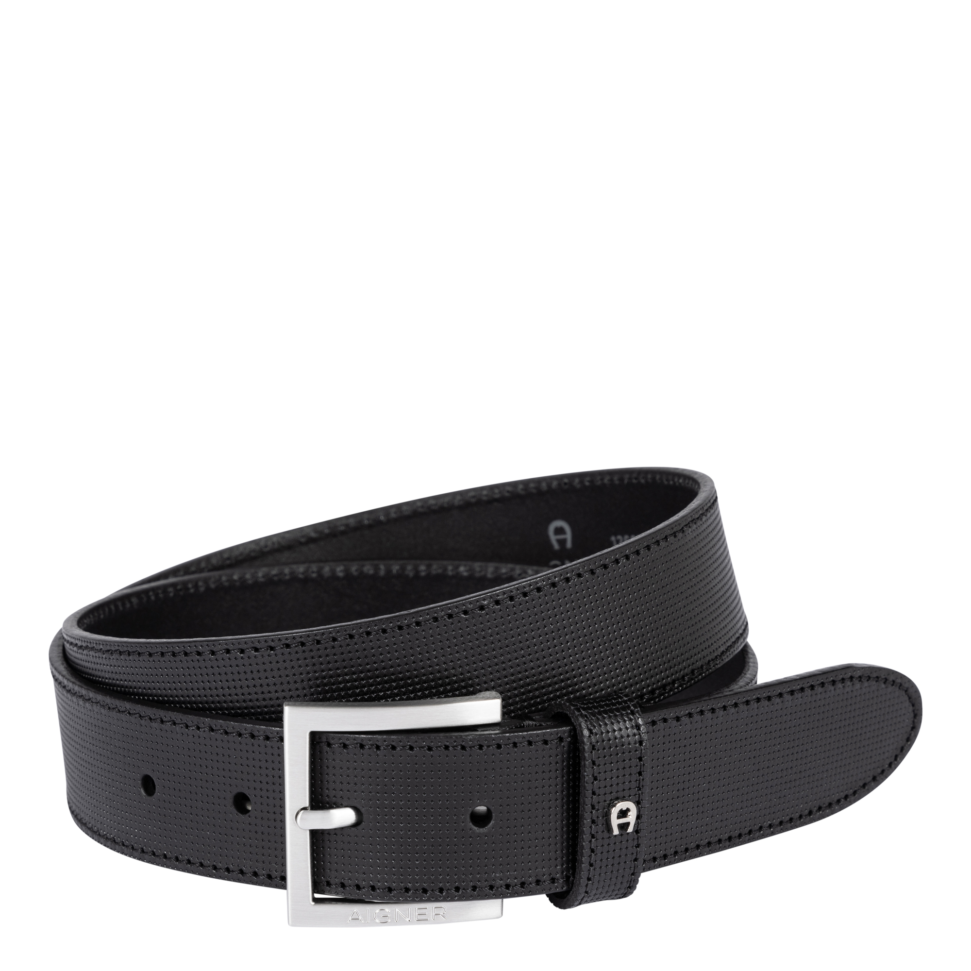 Aigner Casual Gürtel 3,5 cm schwarz