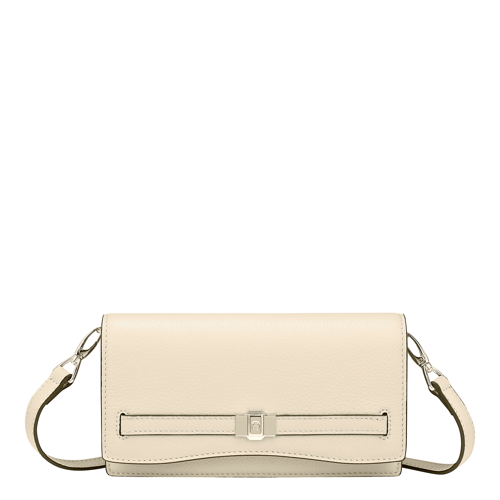 Aigner Farah Wallet on Chain Macadamia White