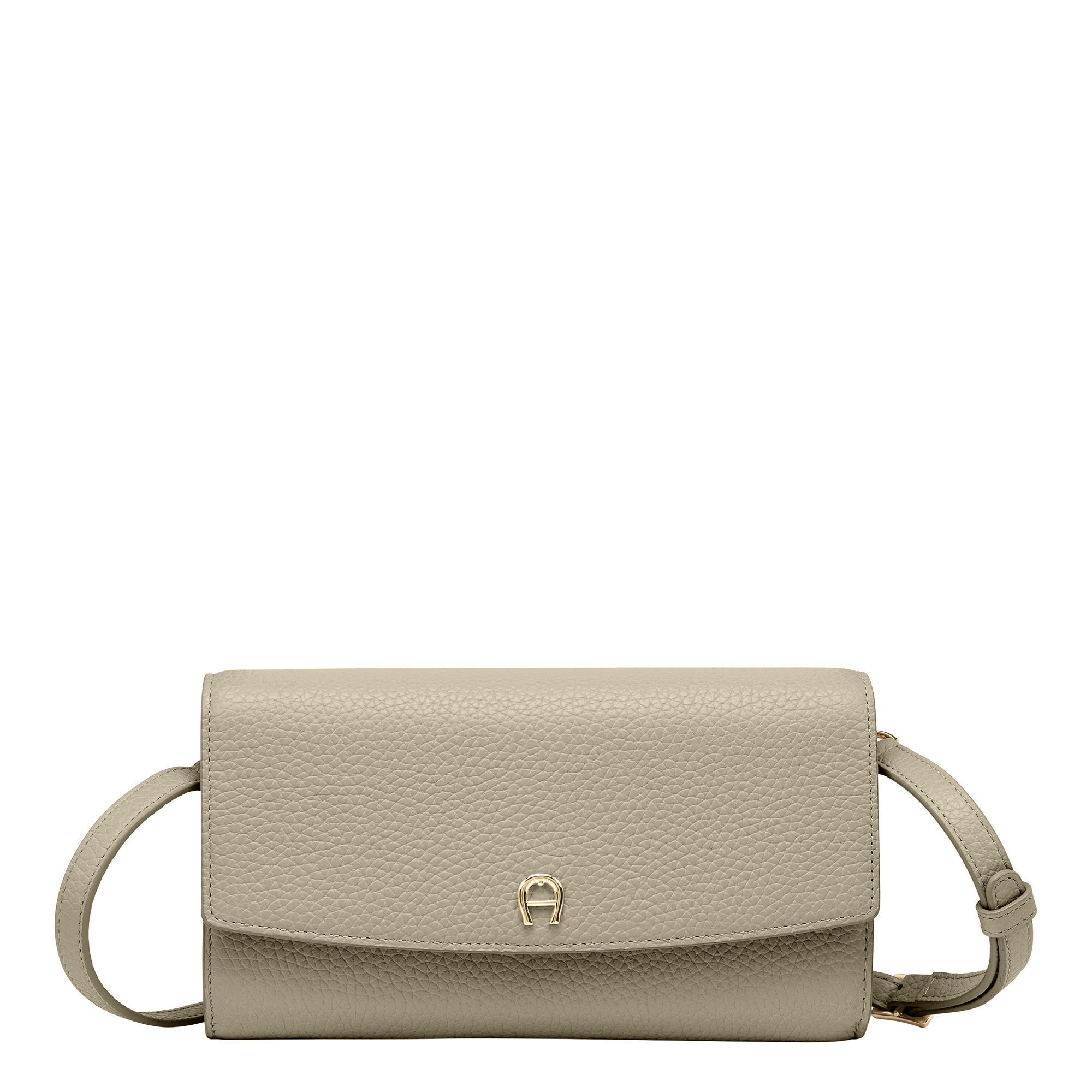 Aigner Portemonnaie mit Schulterriemen Alpaca Beige