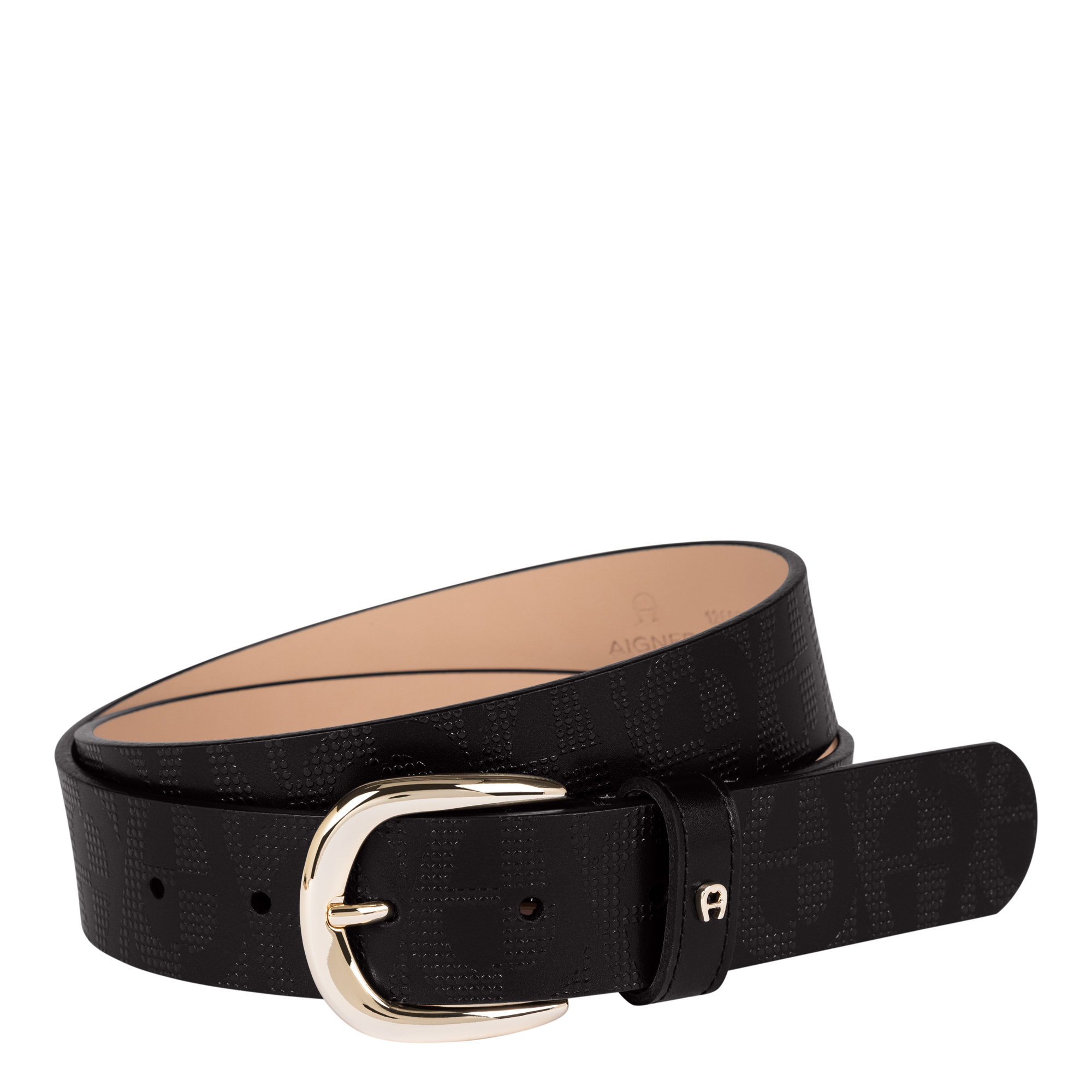 Aigner Casual Gürtel 3,5 cm schwarz