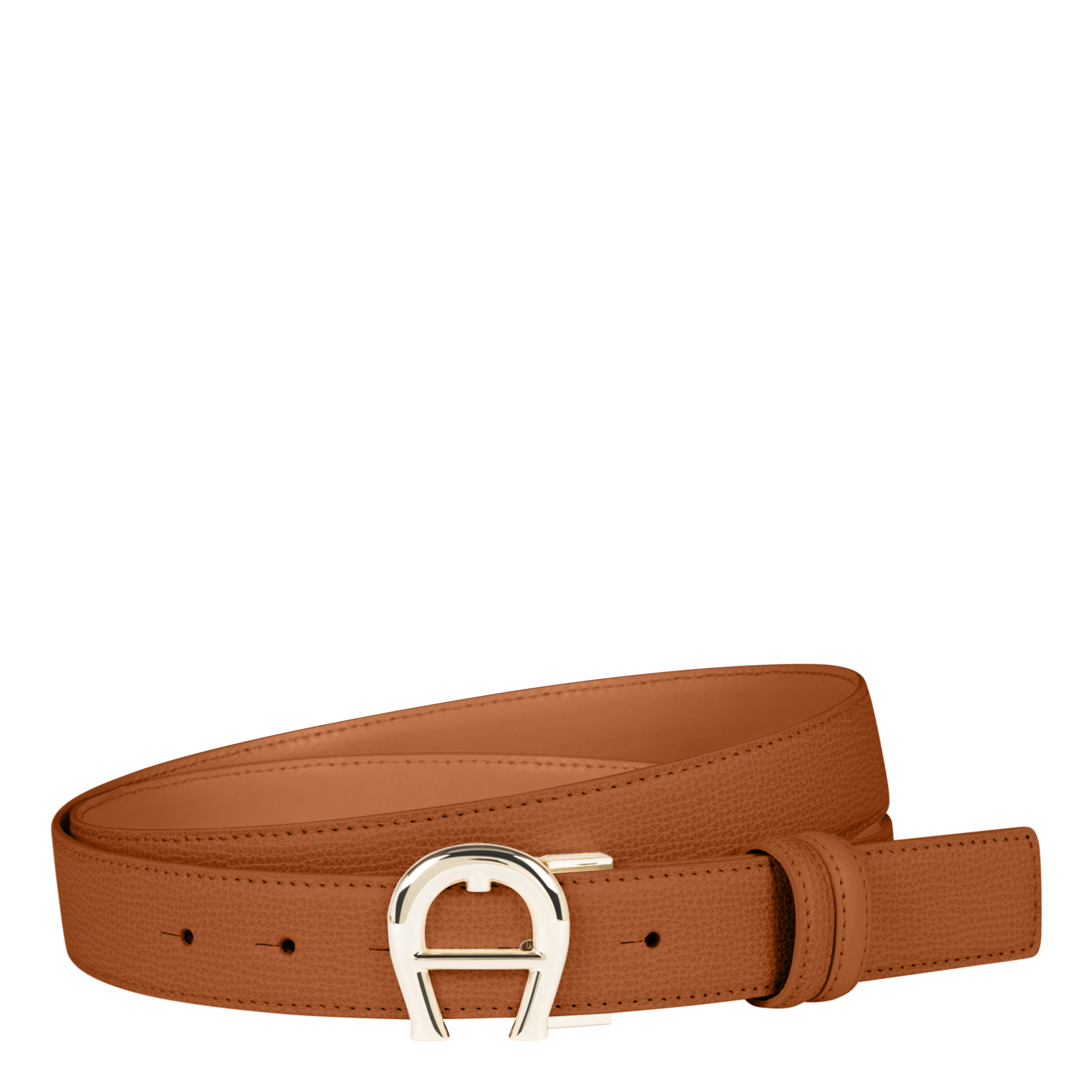 Aigner Logo Gürtel 3 cm braun