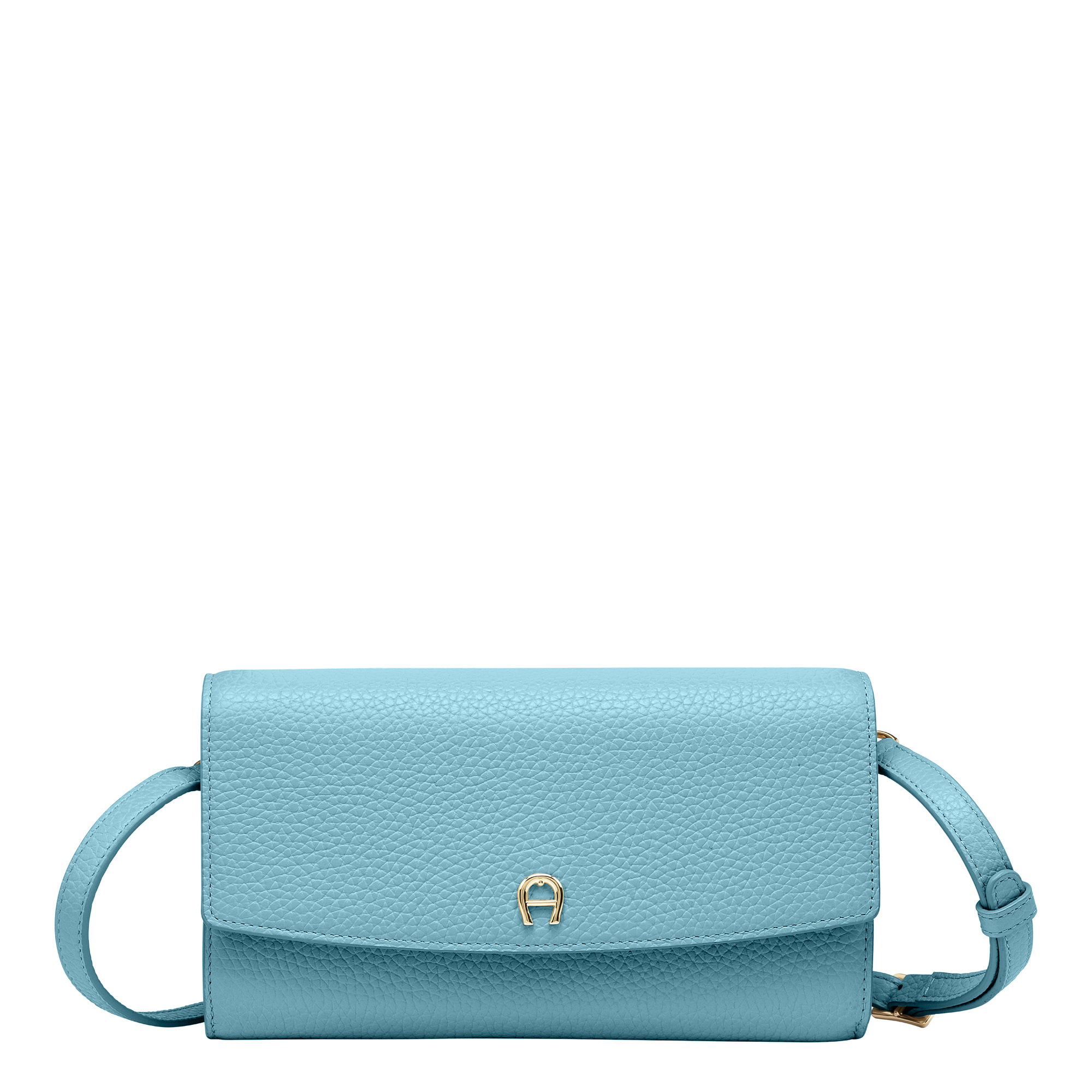 Aigner Portemonnaie mit Schulterriemen Aquamarine Blue