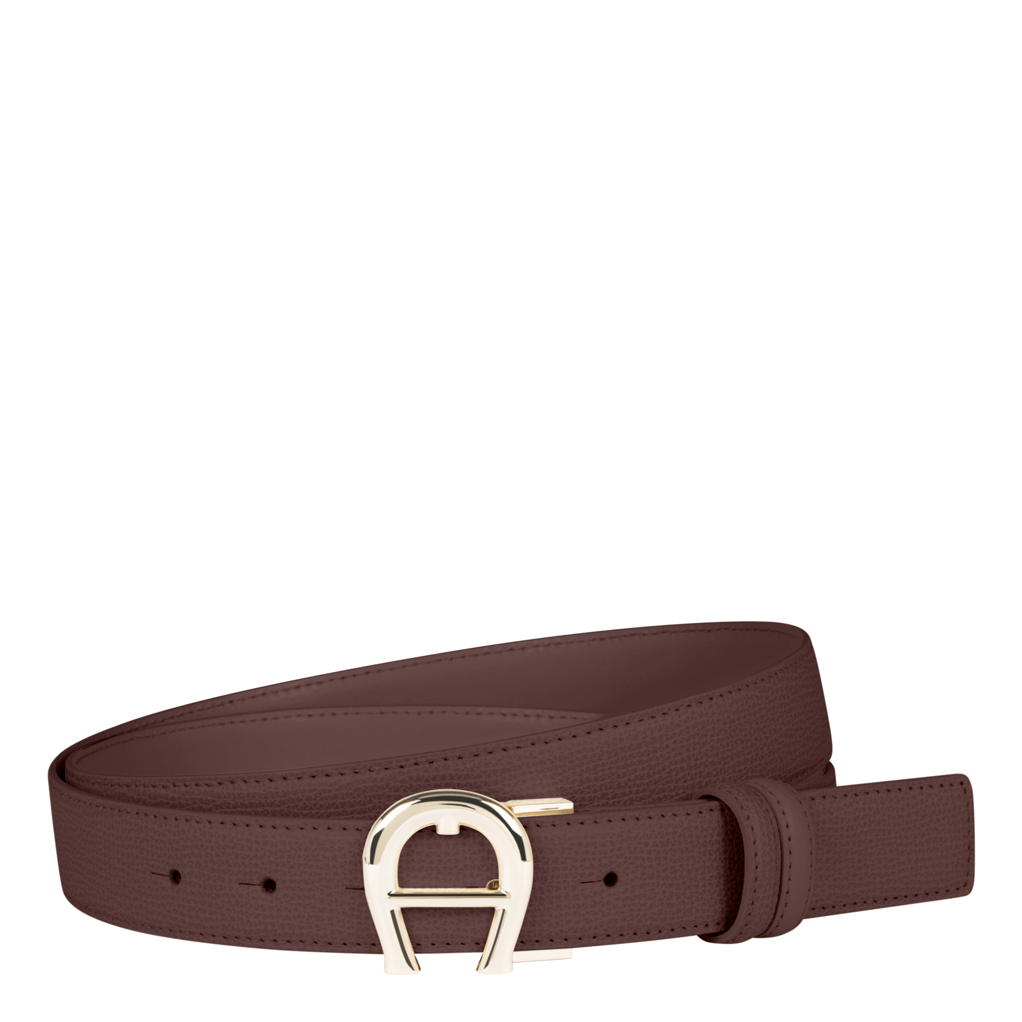 Aigner Logo Gürtel 3 cm braun