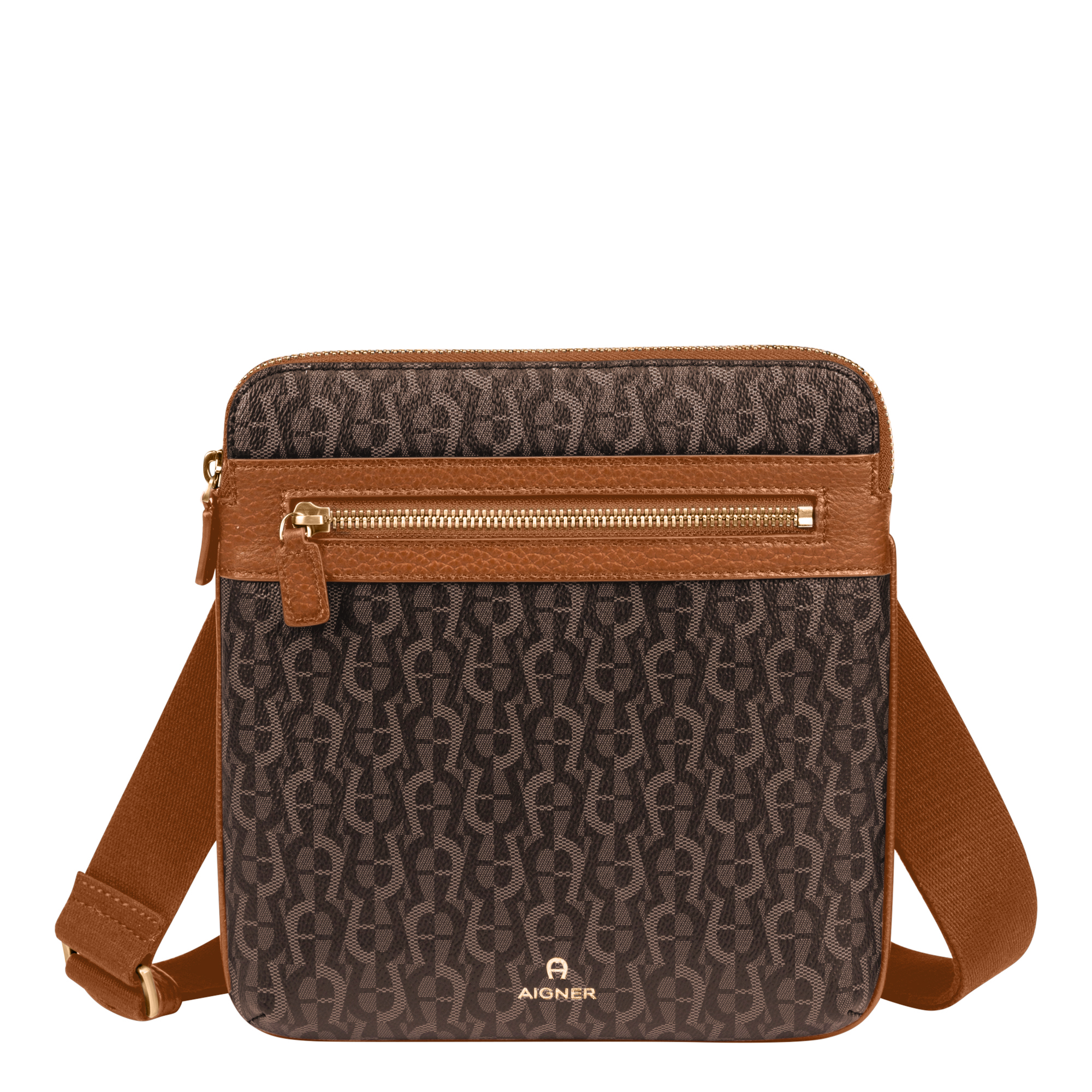 Benito Icon shoulder bag S fango - Bags - Men - Aigner