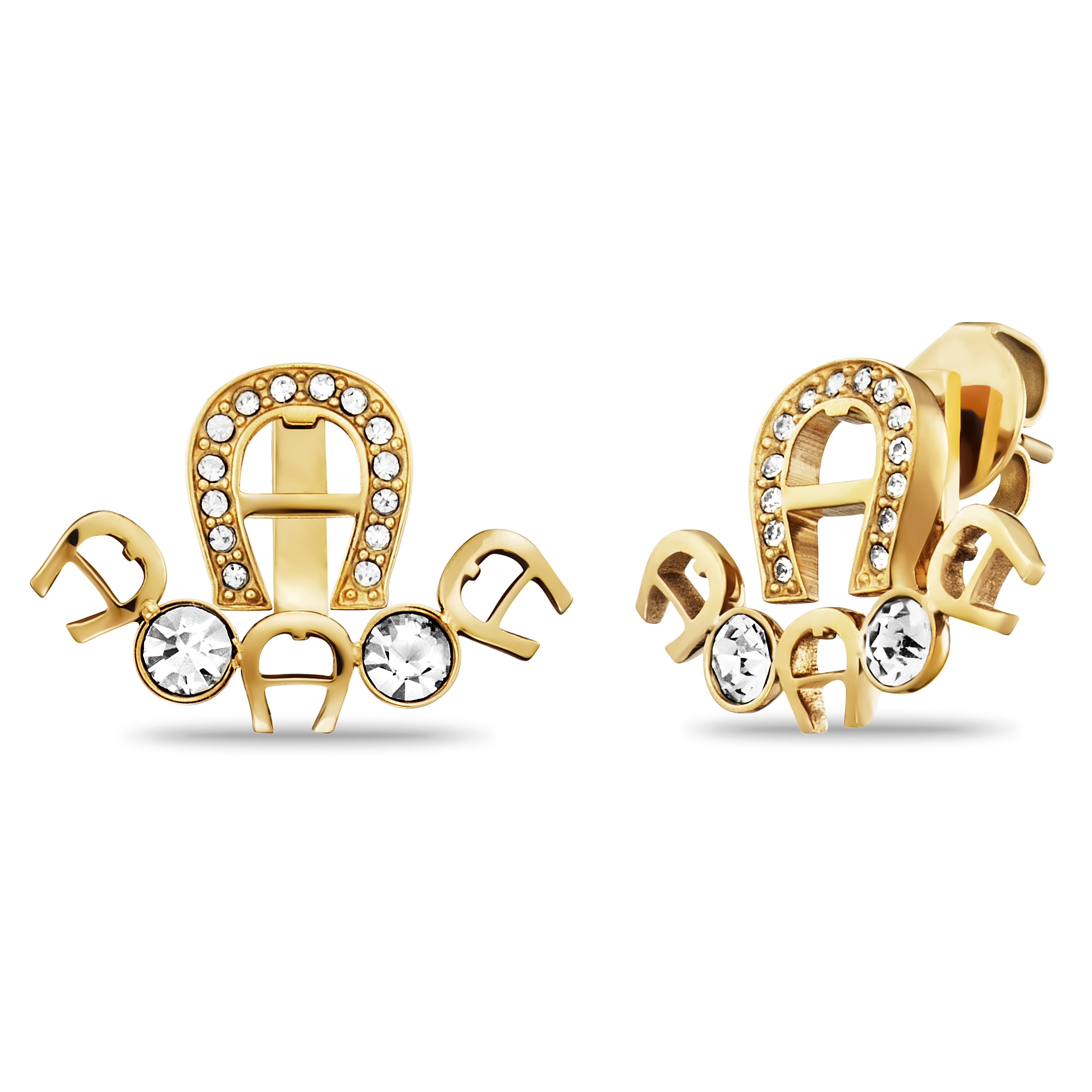 Aigner A-Logo Ohrringe gold