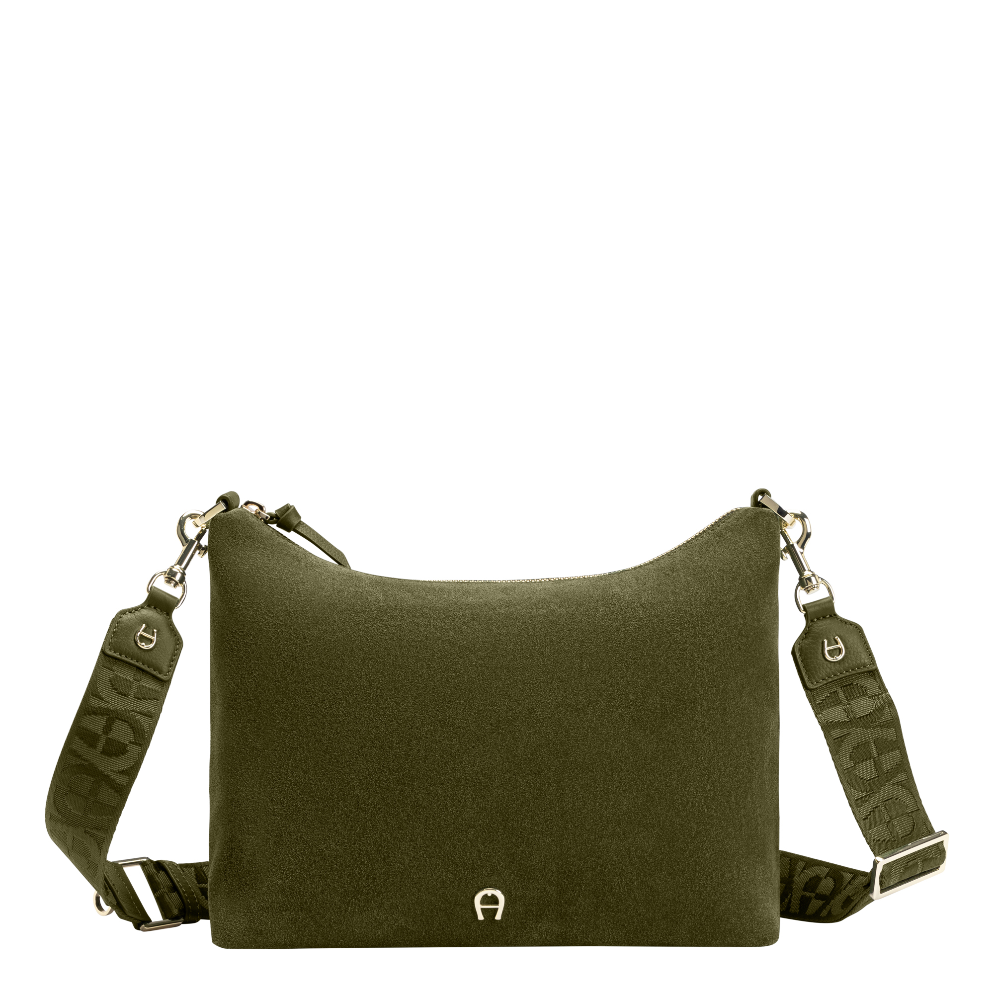 Aigner Zita Suede Umhängetasche S grün