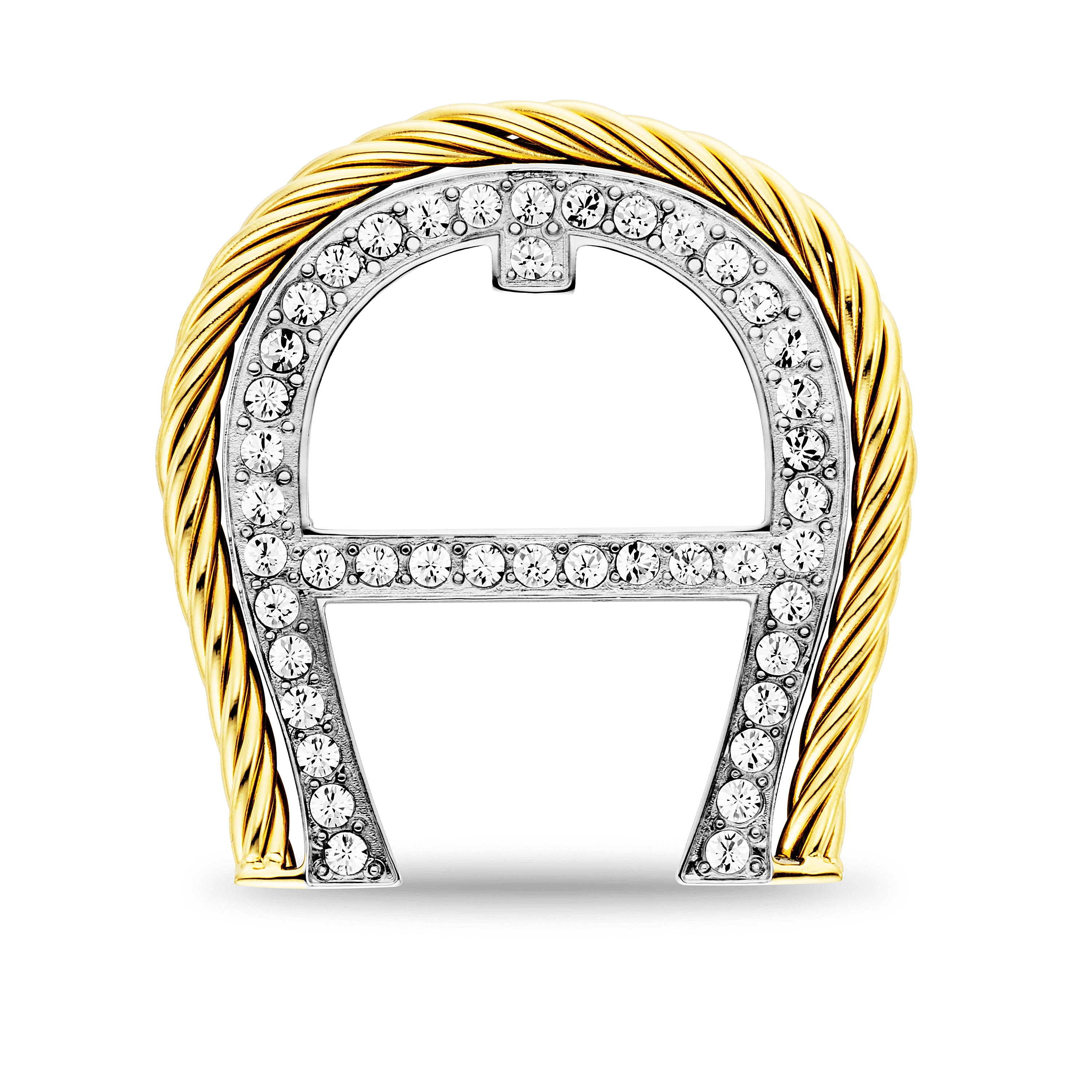 Aigner LUNA Brosche Rhodium Gold