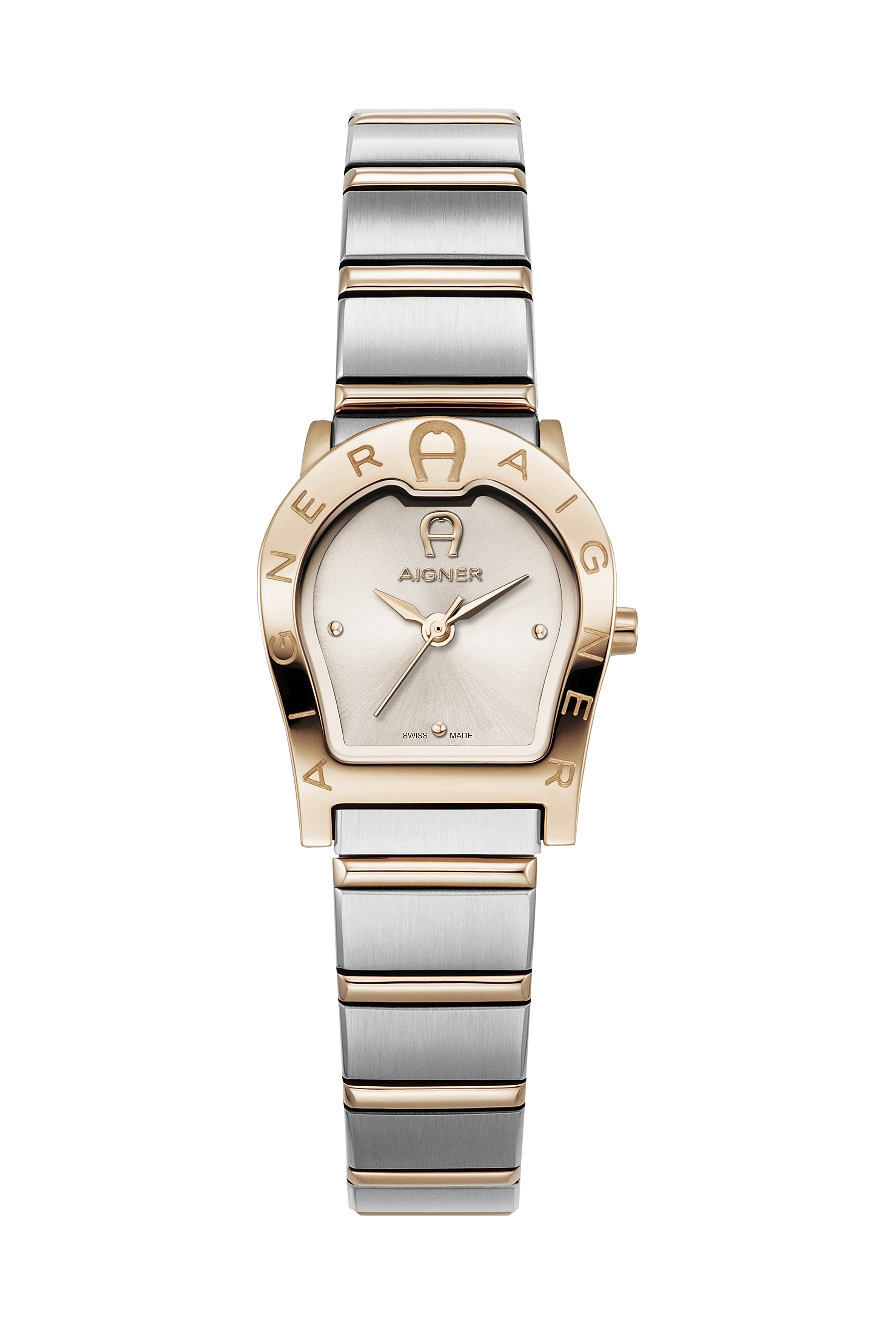 Rose Gold Aigner Uhr Gold Watch Aigner Burgundy In Gold Plated
