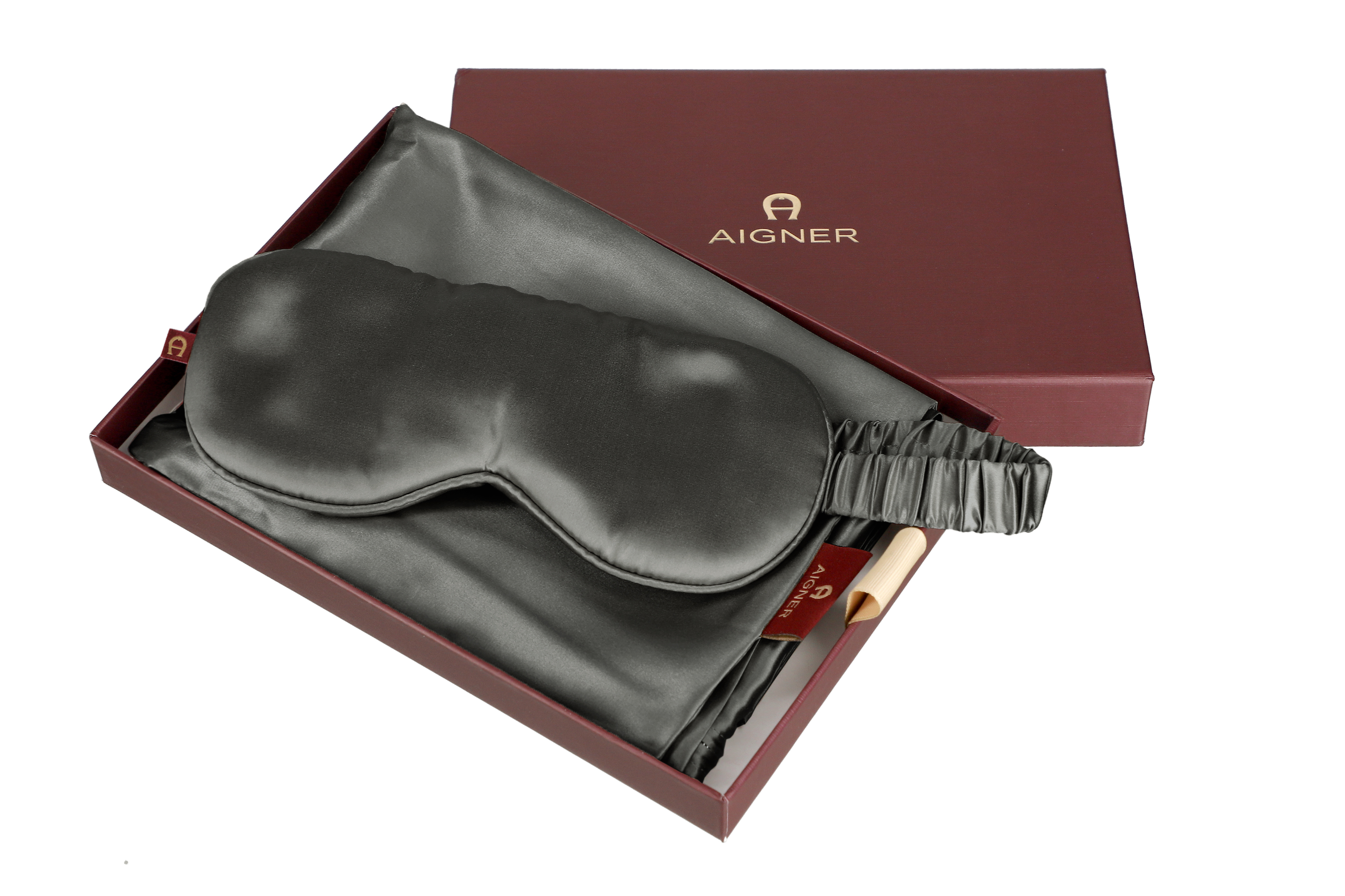 Aigner Kissenbezug + Augenmaske SILENT grau